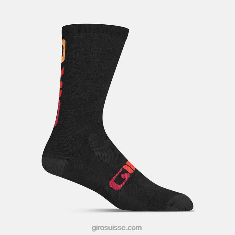 hyperglitch noir 00N84N189 unisexe chaussettes saisonnières en laine mérinos Giro