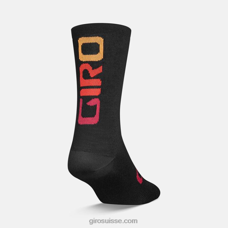 hyperglitch noir 00N84N189 unisexe chaussettes saisonnières en laine mérinos Giro