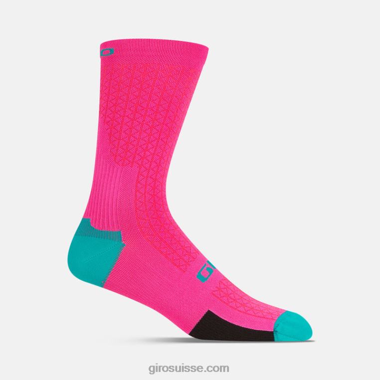 rose fluo/sarcelle hurlante 00N84N820 unisexe chaussette équipe hrc Giro