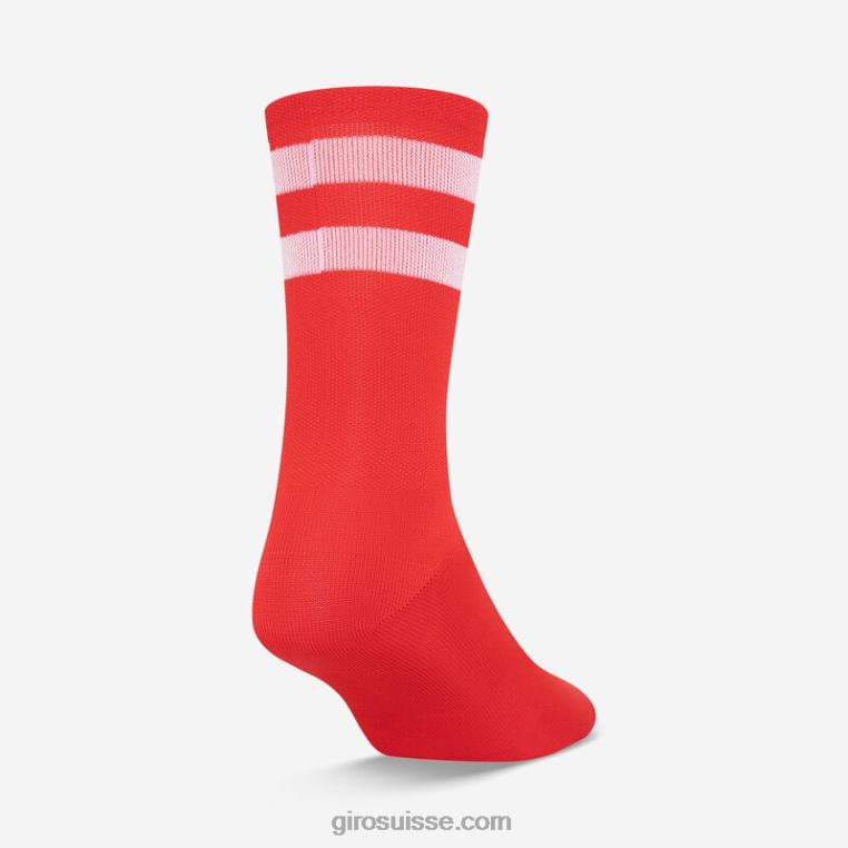 rouge vif 00N84N791 unisexe chaussette taille haute comp racer Giro