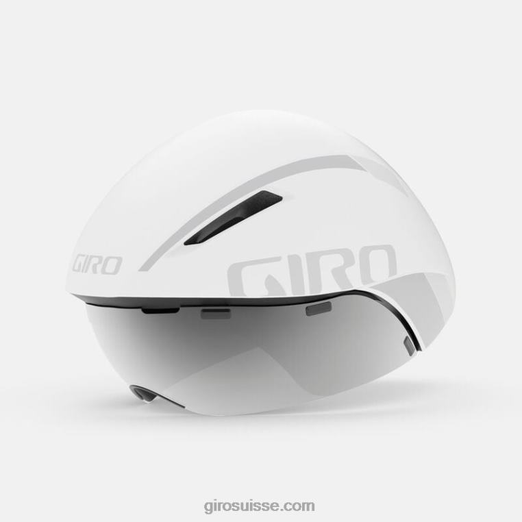 blanc mat/argent 00N84N312 unisexe casque aerohead mips Giro