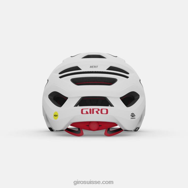 blanc mat/noir 00N84N477 unisexe casque sphérique de mérite Giro