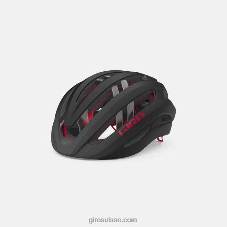carbone mat/rouge 00N84N19 unisexe casque sphérique aries Giro