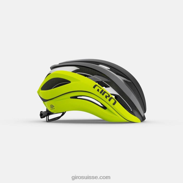 fondu noir mat/jaune surligné 00N84N267 unisexe casque sphérique d'éther Giro