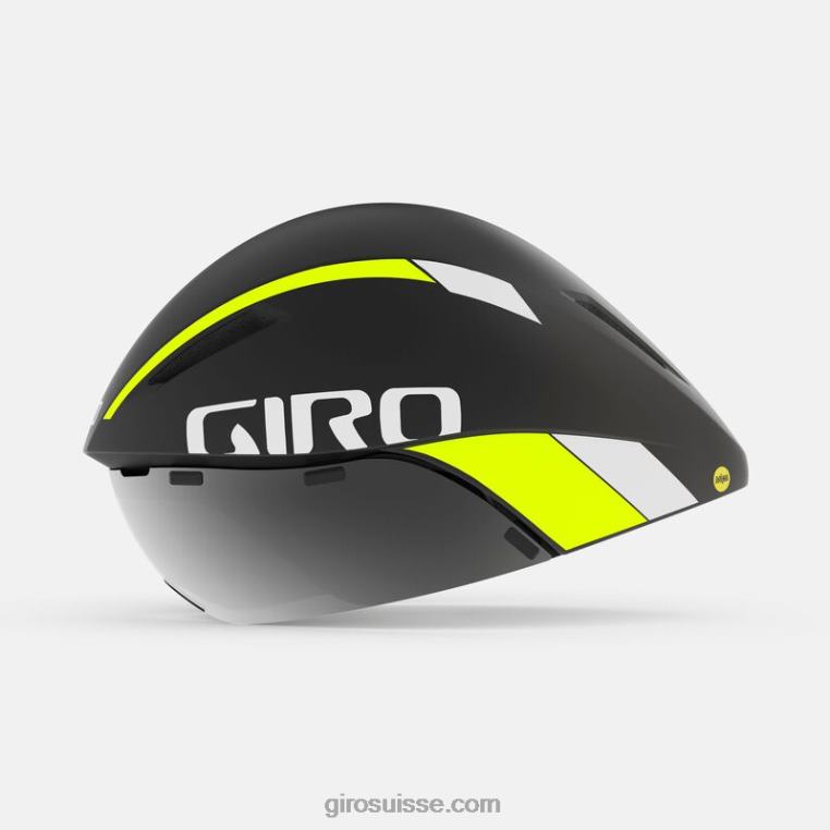 fondu noir mat/jaune surligné 00N84N33 unisexe casque aerohead mips Giro