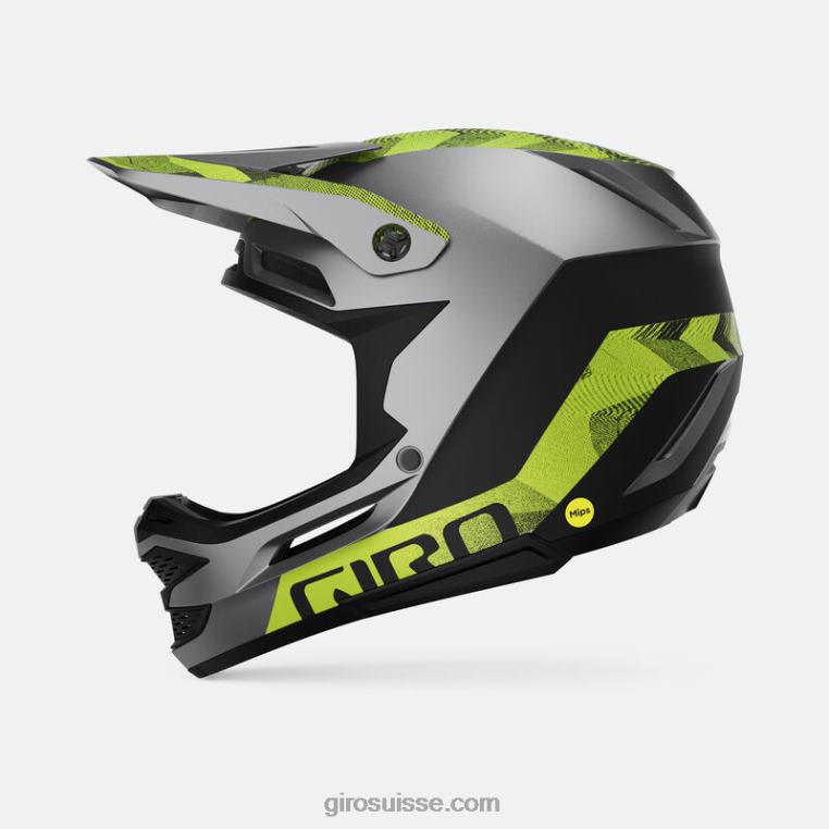 noir métallisé mat/ano lime 00N84N262 unisexe casque sphérique insurgé Giro