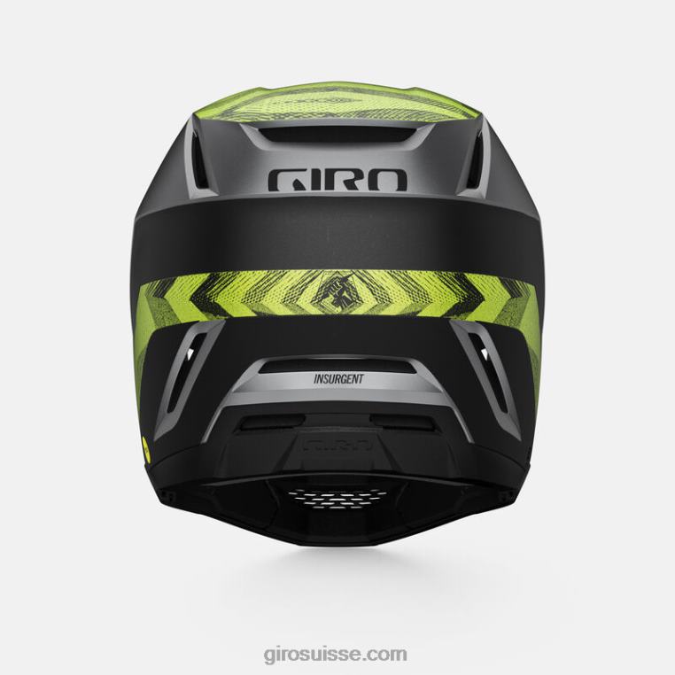 noir métallisé mat/ano lime 00N84N262 unisexe casque sphérique insurgé Giro