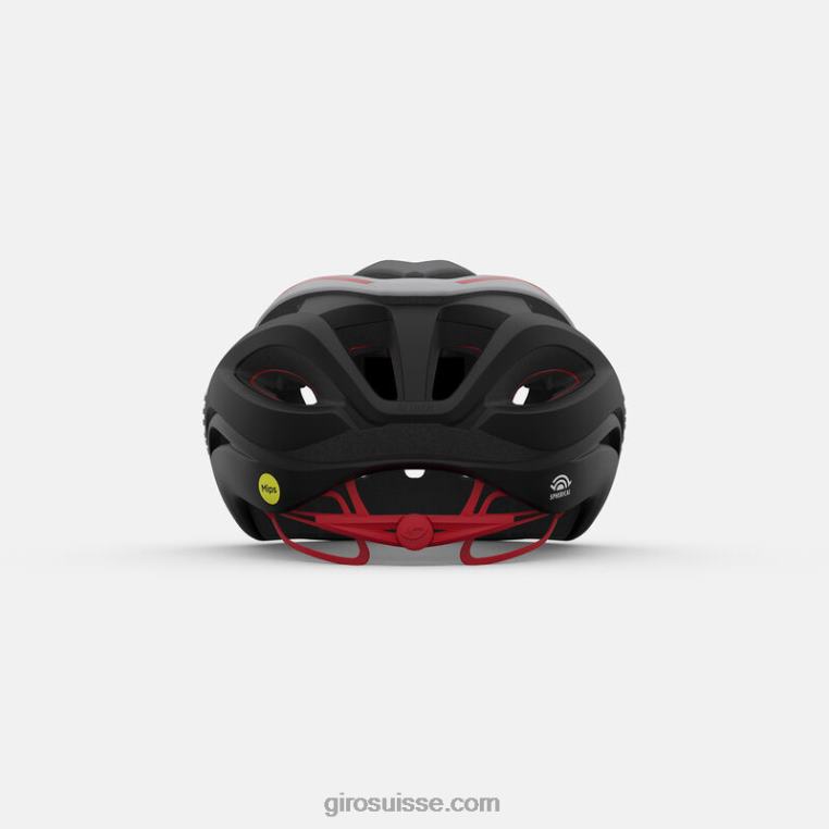 noir mat/blanc/rouge vif 00N84N268 unisexe casque sphérique d'éther Giro