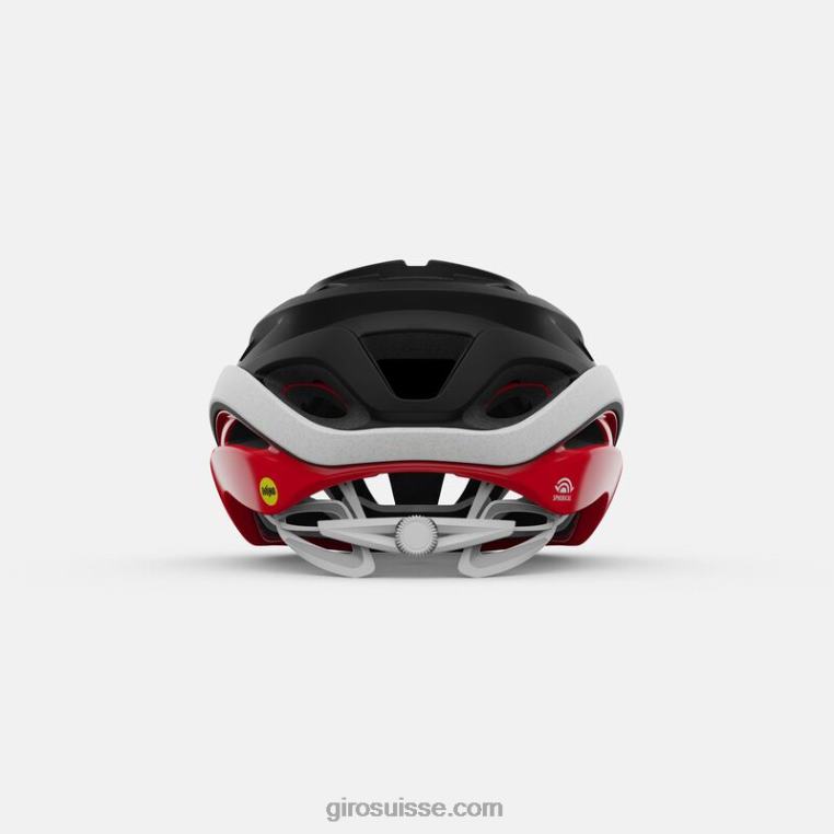 noir mat/rouge 00N84N278 unisexe casque sphérique helios Giro