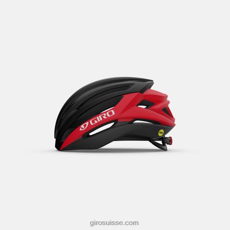 noir mat/rouge vif 00N84N616 unisexe syntaxe casque mips Giro