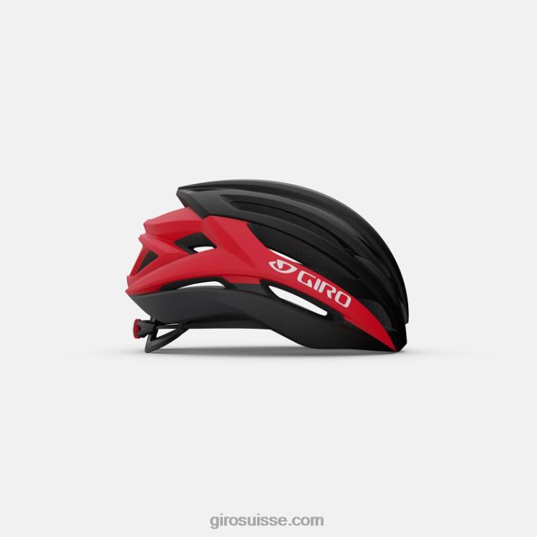 noir mat/rouge vif 00N84N616 unisexe syntaxe casque mips Giro