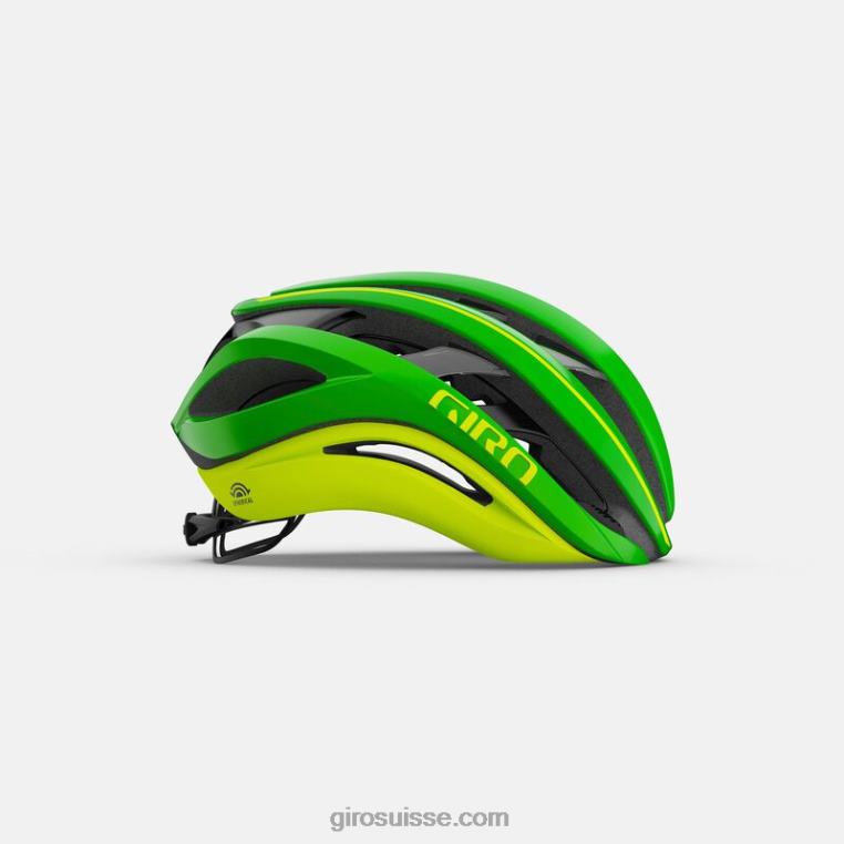 vert ano mat/jaune surligné 00N84N265 unisexe casque sphérique d'éther Giro