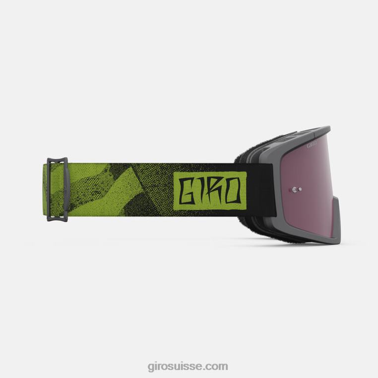 noir/ano citron vert 00N84N224 unisexe masque vtt blok avec verres vifs Giro