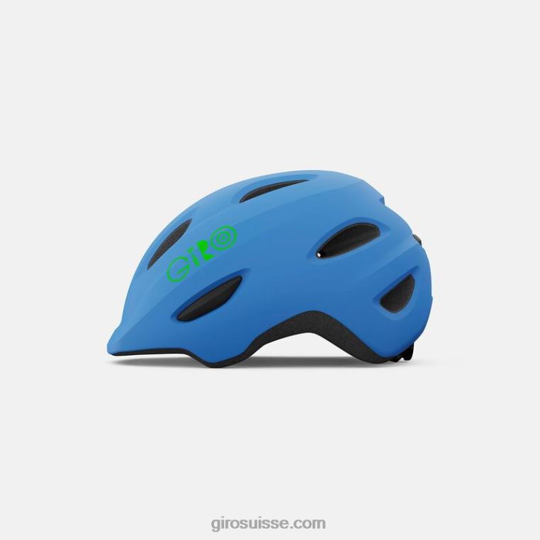 bleu mat/citron vert 00N84N1486 enfants casque de voyou Giro