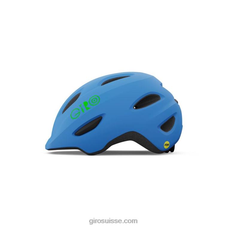 bleu mat/citron vert 00N84N1496 enfants casque scamp mips Giro
