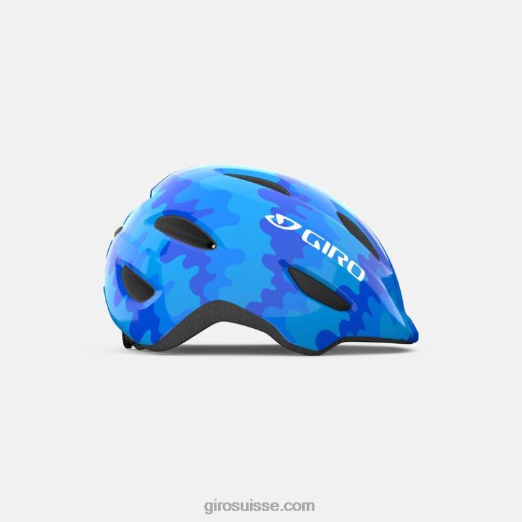 éclaboussure bleue 00N84N1005 enfants casque scamp mips Giro