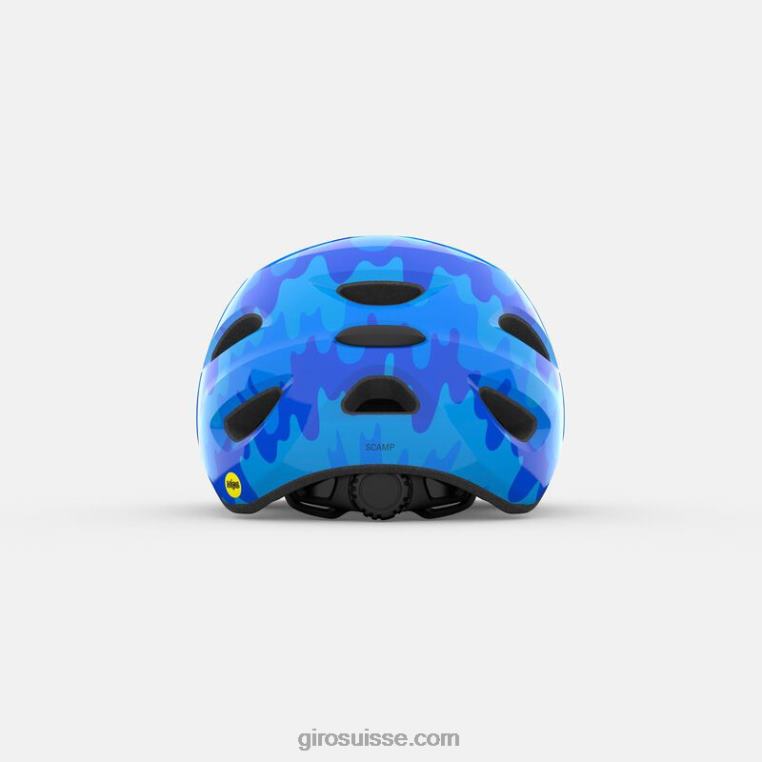 éclaboussure bleue 00N84N1005 enfants casque scamp mips Giro