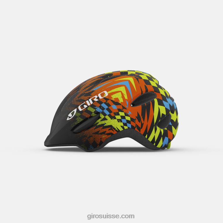 fondu à carreaux noir mat 00N84N1484 enfants casque de voyou Giro