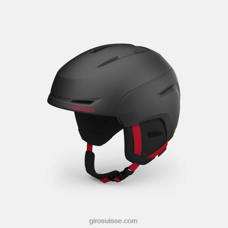 graphite mat/rouge vif 00N84N1457 enfants néo jr. casque mips Giro