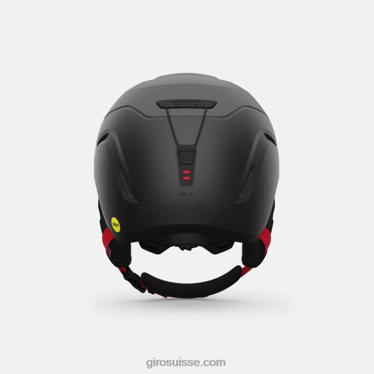 graphite mat/rouge vif 00N84N1457 enfants néo jr. casque mips Giro