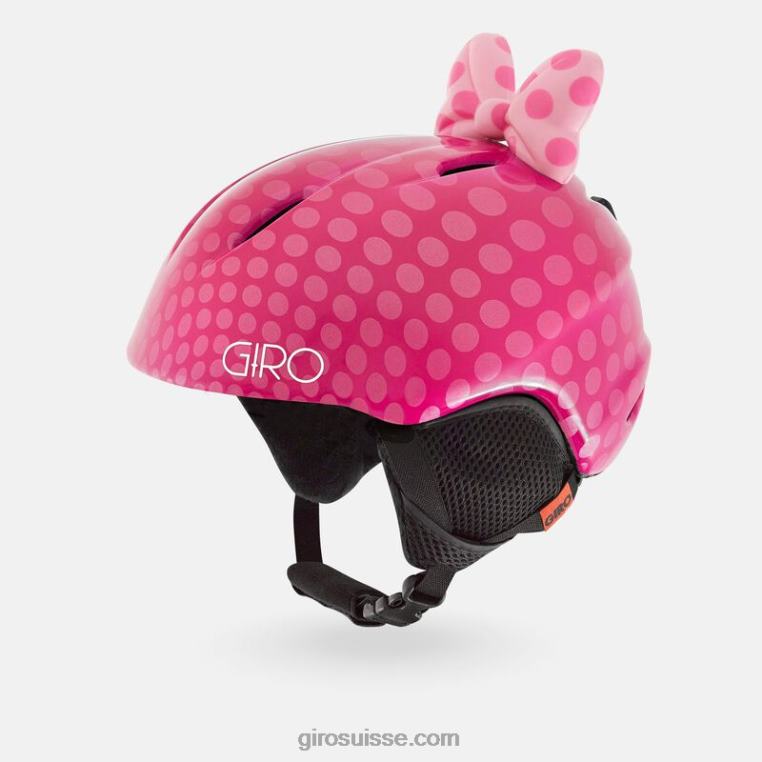 noeud rose à pois 00N84N1518 enfants lancement plus casque Giro