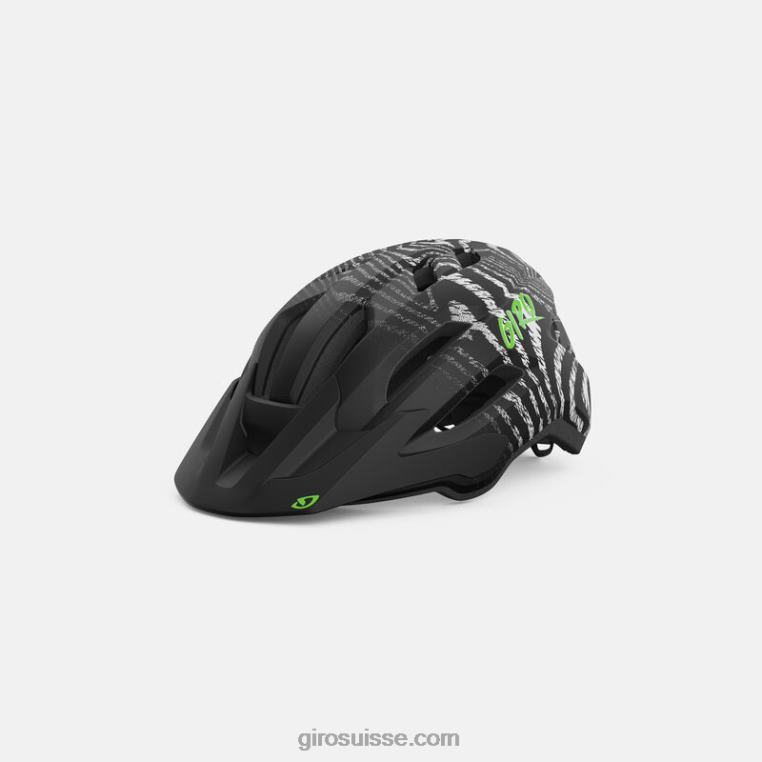 noir mat/ondulation blanche 00N84N1389 enfants Fixation casque mips ii jeunesse Giro