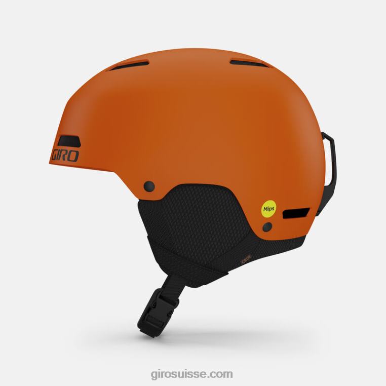 orange vif mat 00N84N1415 enfants casque crue mips Giro