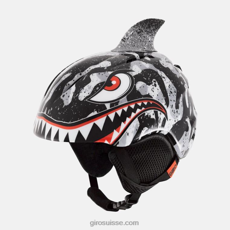 requin tigre noir/gris 00N84N1022 enfants lancement plus casque Giro
