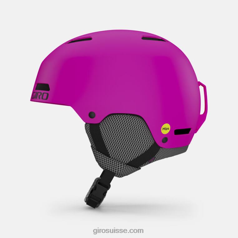rose vif mat 00N84N1416 enfants casque crue mips Giro