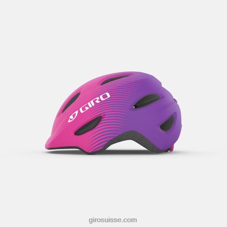 rose vif mat/violet fondu 00N84N1487 enfants casque de voyou Giro