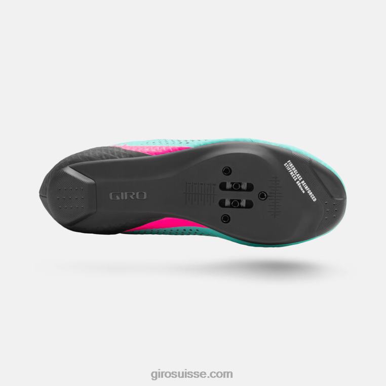 sarcelle hurlante/rose néon 00N84N1190 femmes chaussure stylet Giro