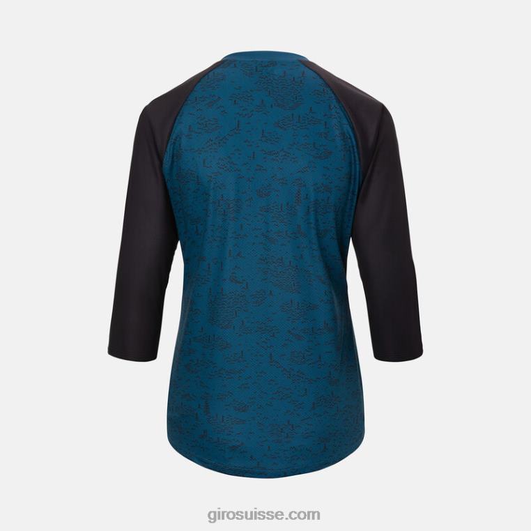 éboulis bleu du port 00N84N1254 femmes maillot 3/4 rouille Giro