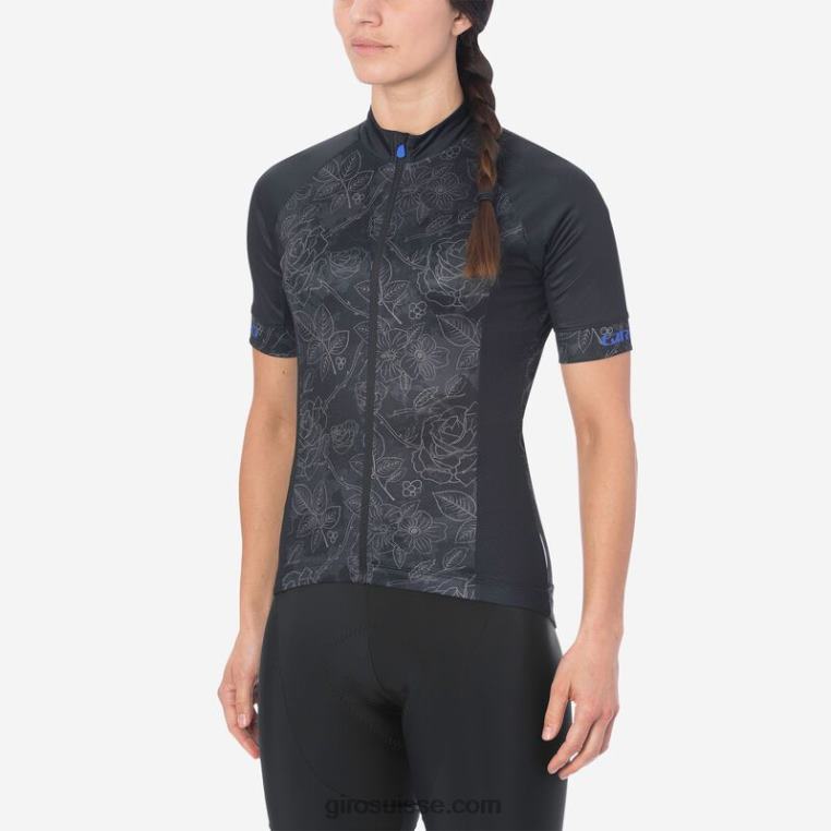 fleuri noir 00N84N1233 femmes maillot chrono sport Giro