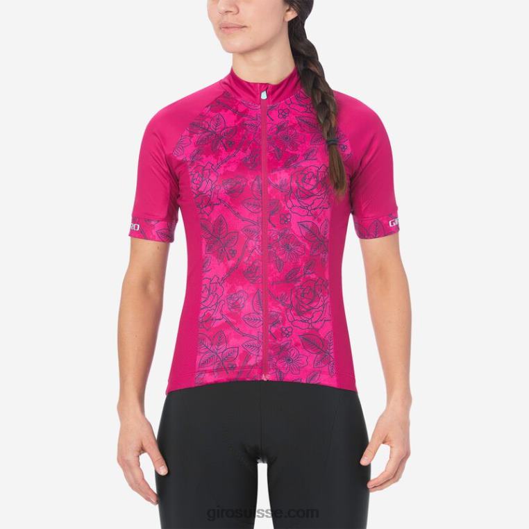 fleurs roses 00N84N1238 femmes maillot chrono sport Giro