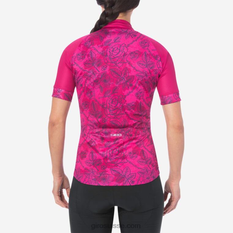 fleurs roses 00N84N1238 femmes maillot chrono sport Giro