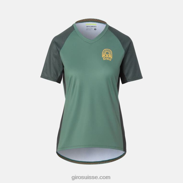 gris vert ondulé 00N84N1300 femmes maillot rouille Giro