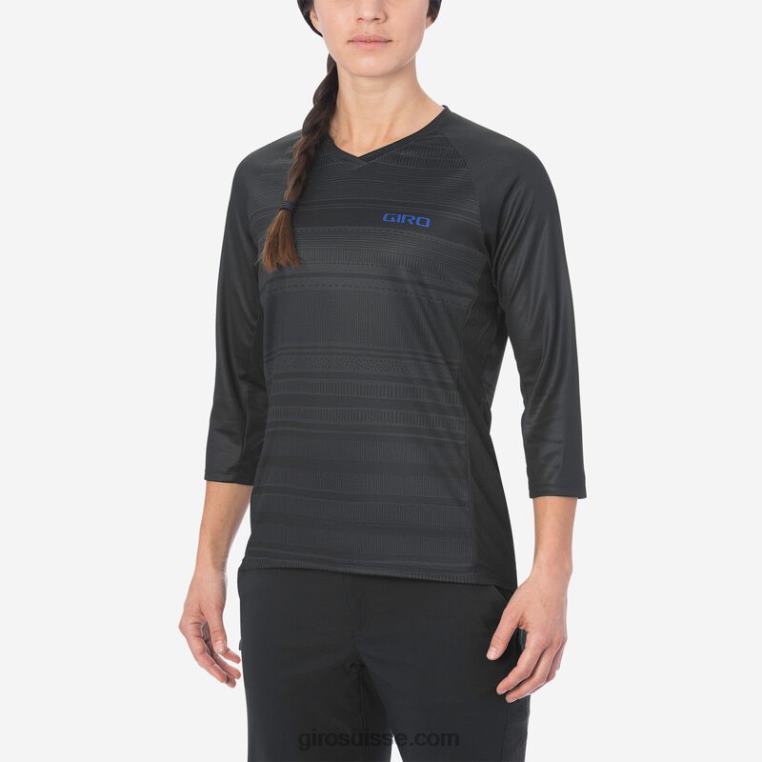 lignes noires 00N84N1251 femmes maillot 3/4 rouille Giro