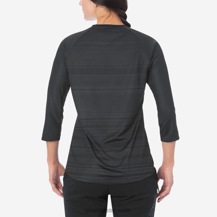 lignes noires 00N84N1251 femmes maillot 3/4 rouille Giro