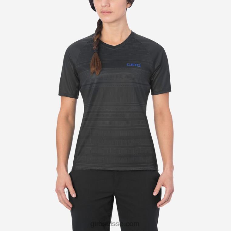 lignes noires 00N84N1296 femmes maillot rouille Giro