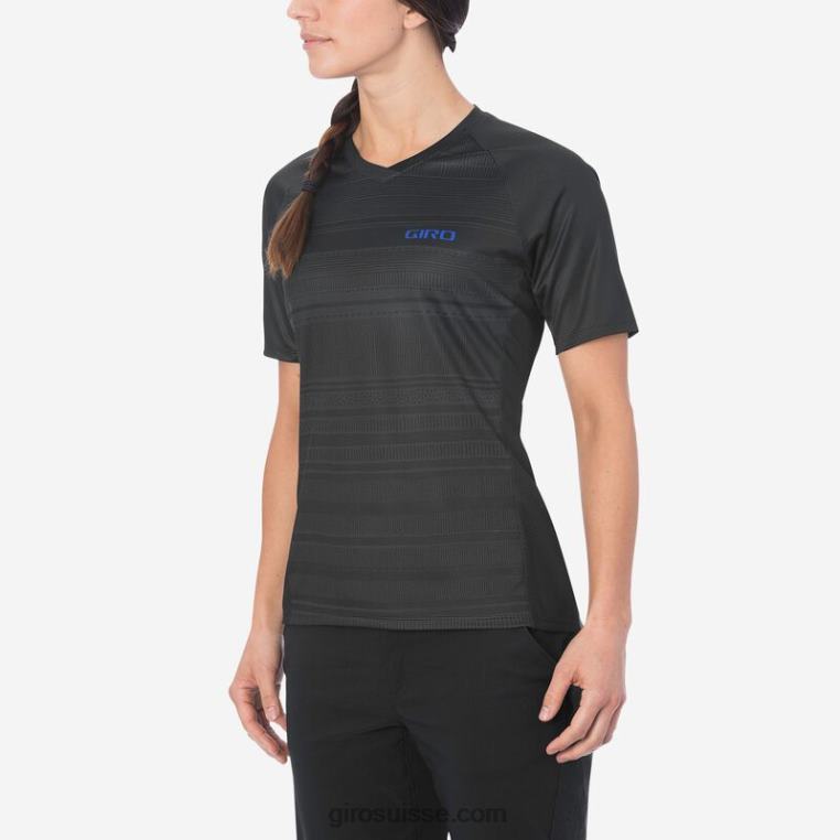 lignes noires 00N84N1296 femmes maillot rouille Giro