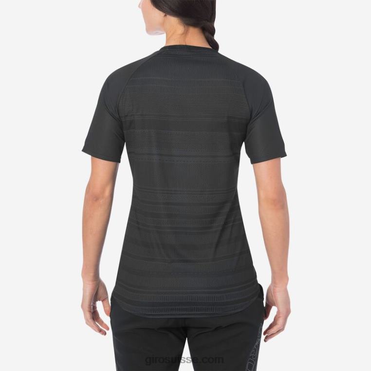 lignes noires 00N84N1296 femmes maillot rouille Giro