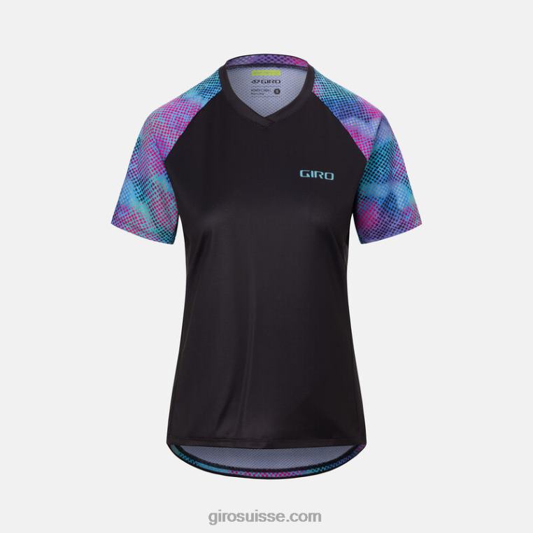 point de chrominance noir 00N84N766 femmes maillot rouille Giro