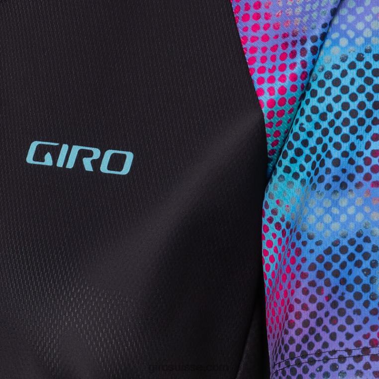 point de chrominance noir 00N84N766 femmes maillot rouille Giro
