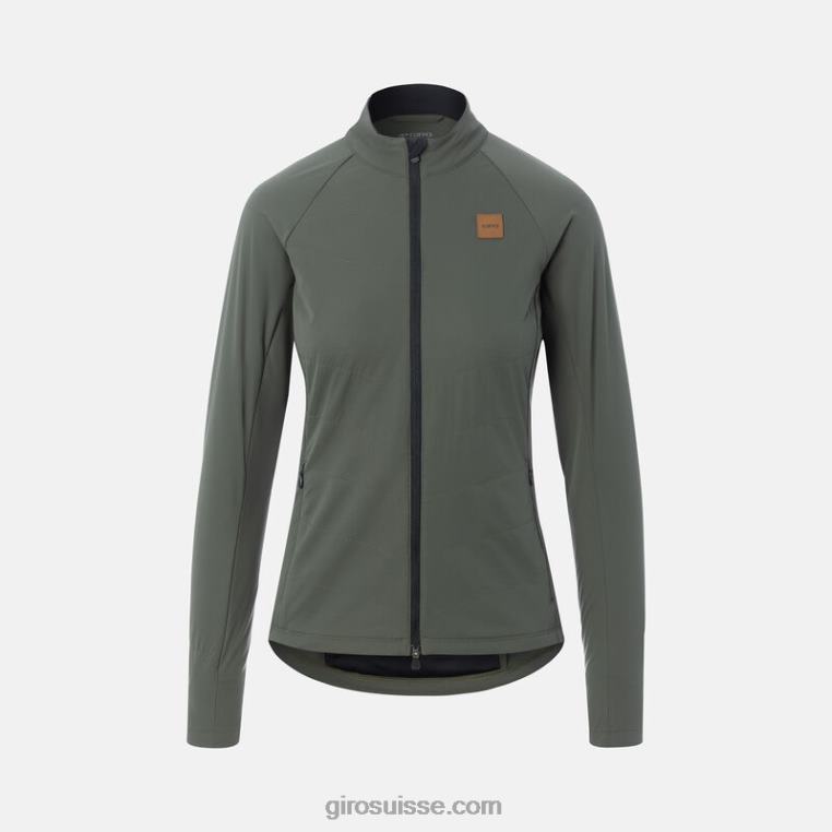 sentier lumineux vert 00N84N1118 femmes veste isolée en cascade Giro