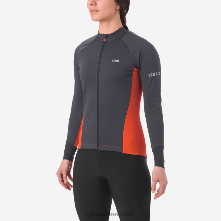 vermillon 00N84N1231 femmes maillot chrono pro windbloc Giro