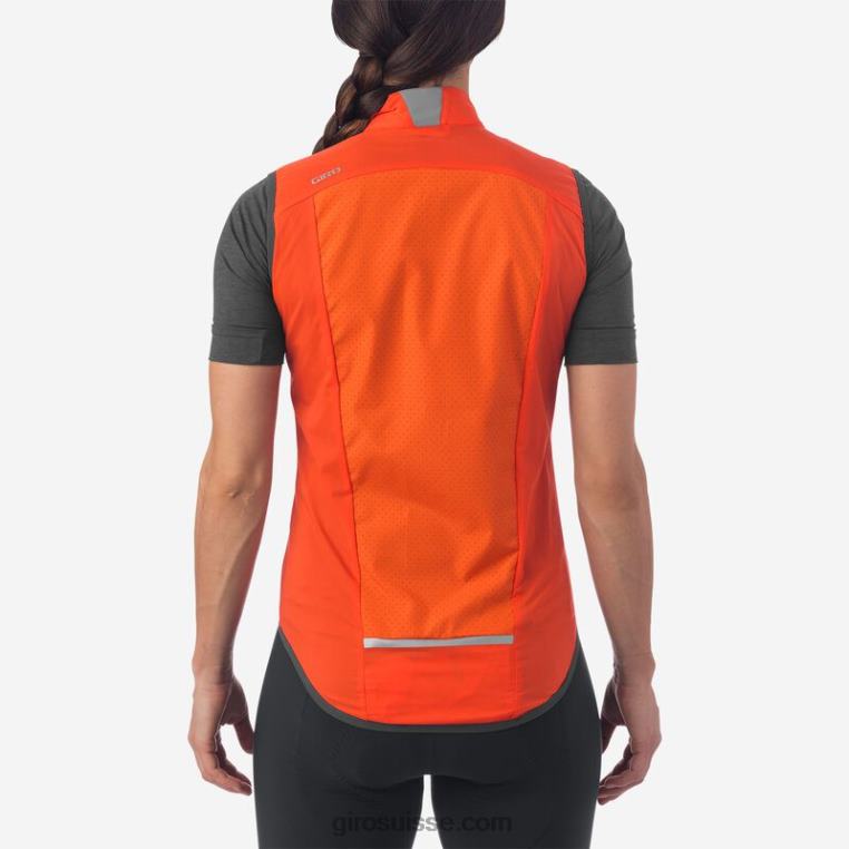 vermillon 00N84N1309 femmes gilet coupe vent chrono expert Giro