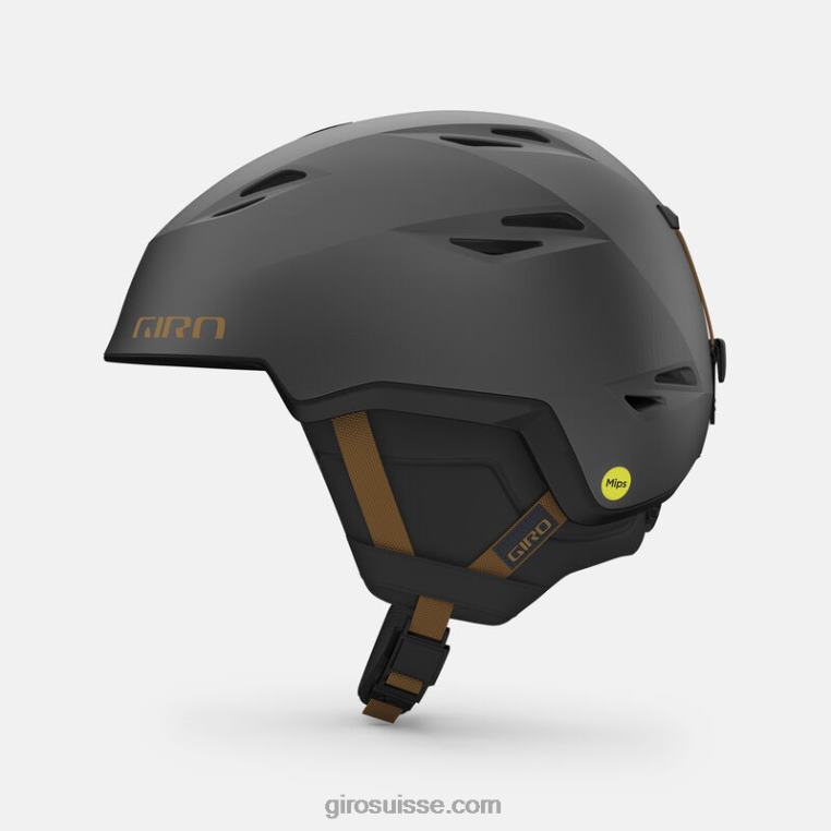 charbon métallique/tan 00N84N356 Hommes casque sphérique à grille Giro