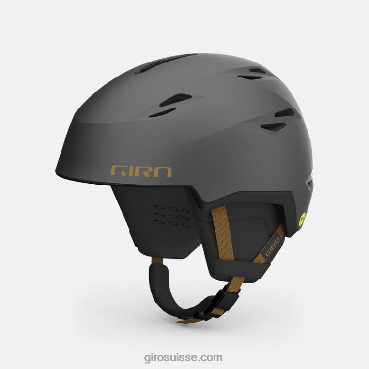 charbon métallique/tan 00N84N356 Hommes casque sphérique à grille Giro