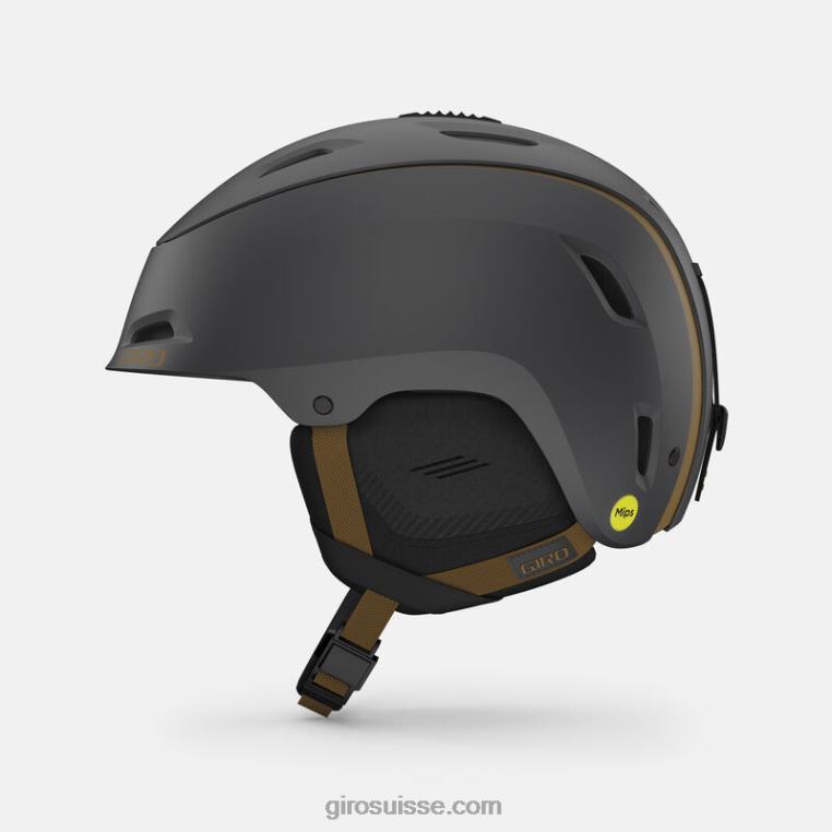 charbon métallique/tan 00N84N424 Hommes casque gamme mips Giro