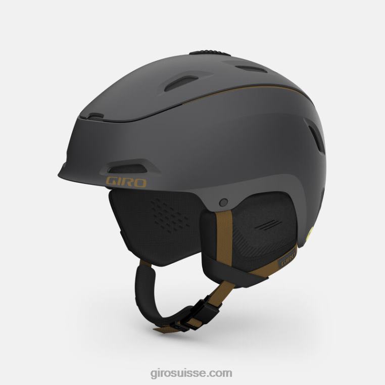 charbon métallique/tan 00N84N424 Hommes casque gamme mips Giro